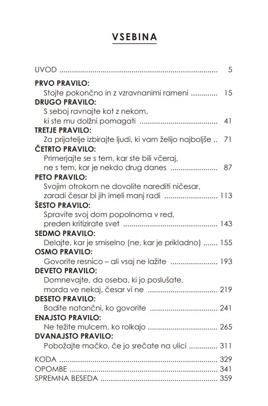 12 pravil za življenje