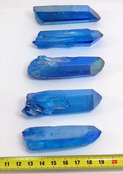 Aqua Aura obesek - POLIRANI KRISTAL