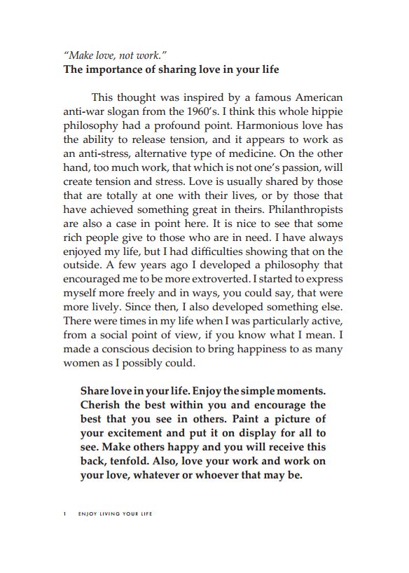 Life without enthusiasm is like sex without an orgasm