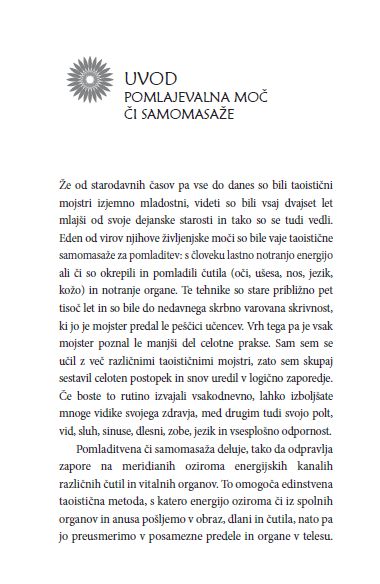 Či samomasaža: Taoistična pot do pomladitve
