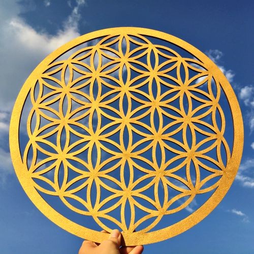 Stenska dekoracija Roža življenja iz svete geometrije - Consciousness Codes