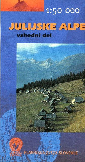 Julijske Alpe - vzhodni del 1:50 000