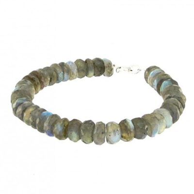 Zapestnica Labradorit - Facette Button 8mm