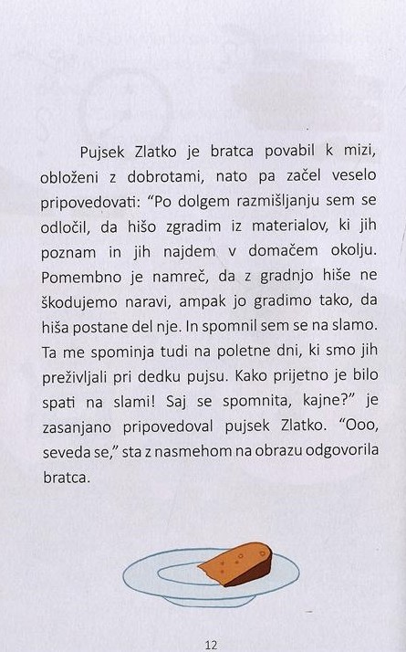 O pujsku, ki je zgradil hišico iz slame