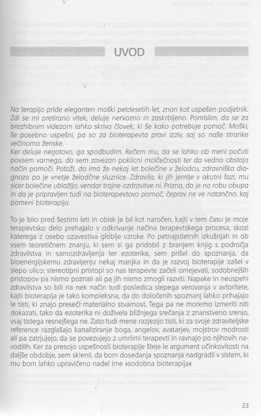 Sodobna bioterapija s poudarkom na karmični diagnostiki in integralni biorgonomiji