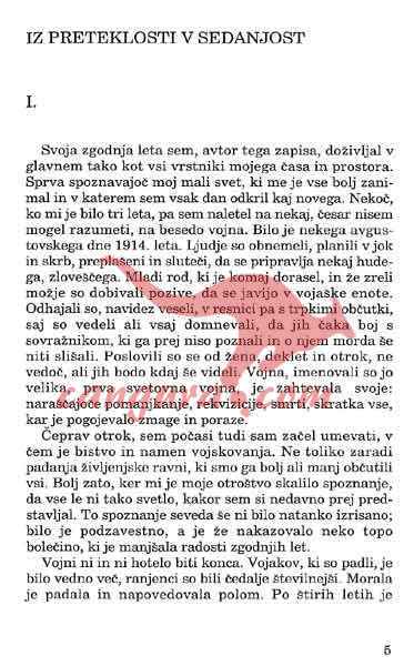 V prostoru in času - spomini