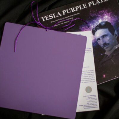 Teslova purpurna plošča 9.3 x 6.3 cm