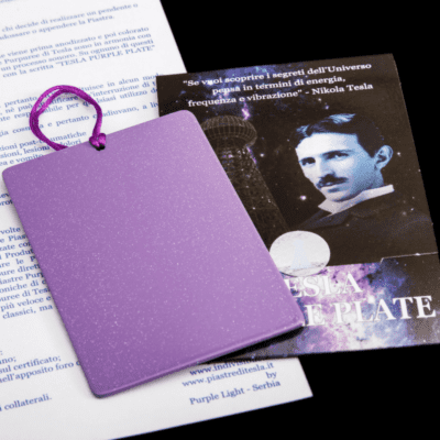 Teslova purpurna plošča 9.3 x 6.3 cm