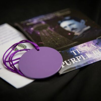 Teslov purpurni disk - Premer 4,5 cm