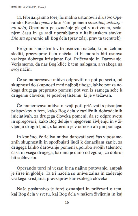 Bog dela zdaj! Po Evropi