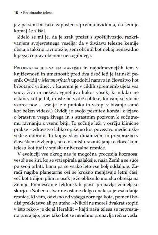 Preobrazbe telesa