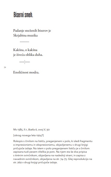 Vsem naj bom neznan, 1. knjiga