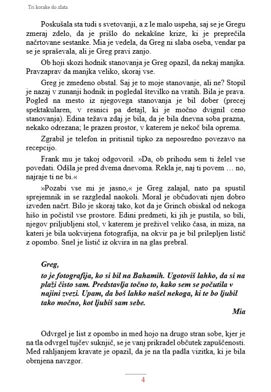 Trije koraki do zlata