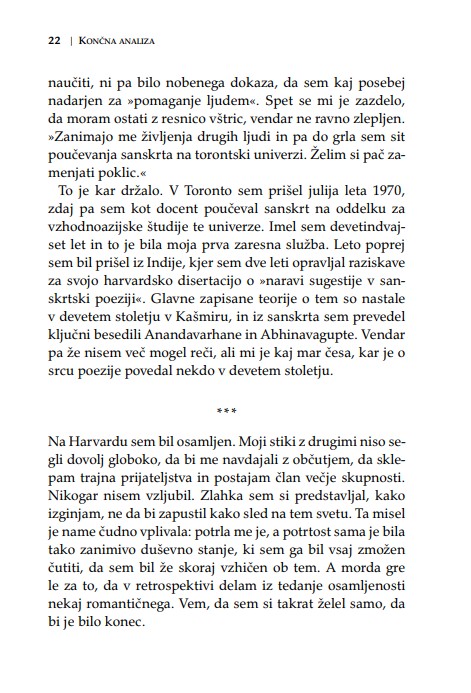 Končna analiza