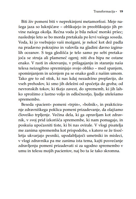 Preobrazbe telesa