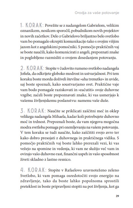 7 korakov v angelsko svetlobo