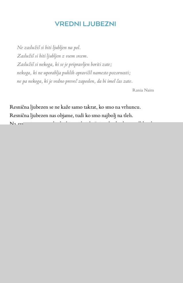 Nekaj ti želim povedati