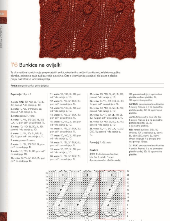 250 pletenih vzorcev