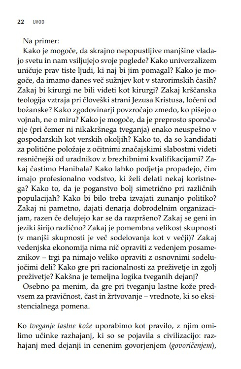 Tvegati lastno kožo