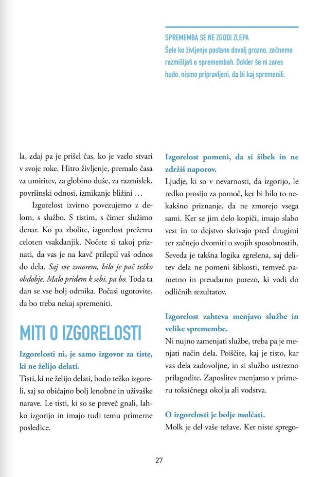 Izgorelost: si upate živeti drugače?