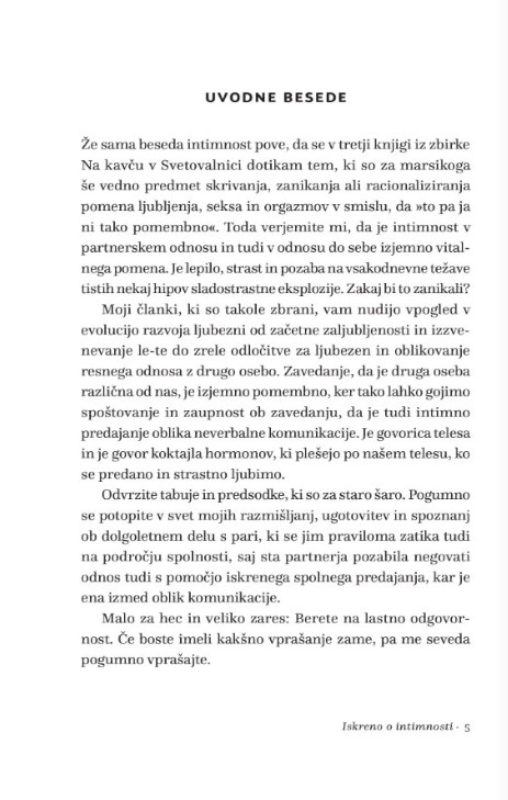 Iskreno o intimnosti