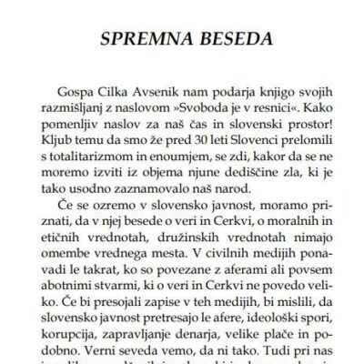 Svoboda je v resnici