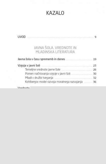 Spodbujanje razvoja vrednot s pomočjo mladinske problemske literature
