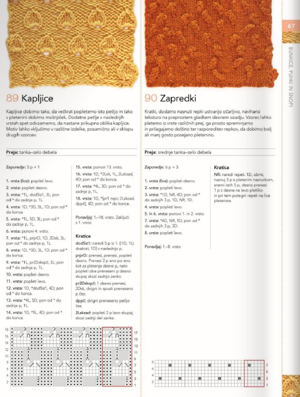 250 pletenih vzorcev