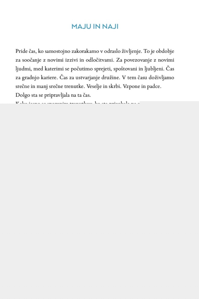 Nekaj ti želim povedati