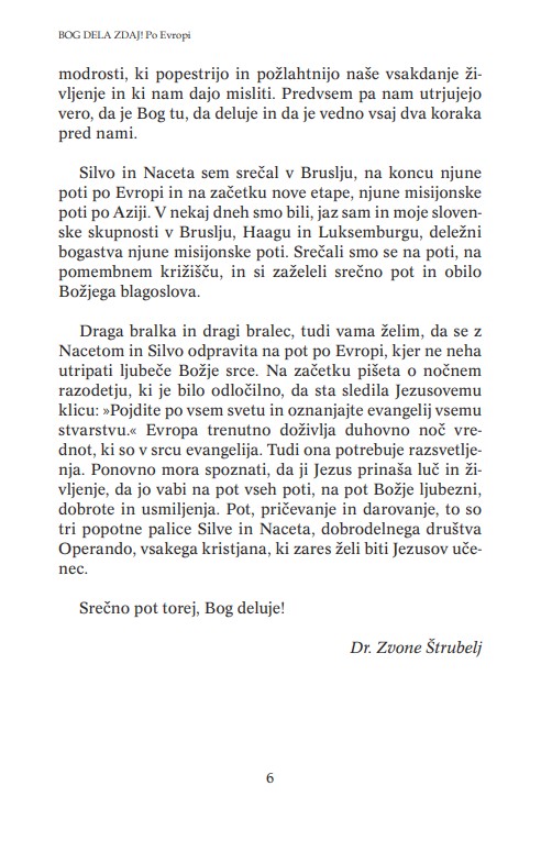 Bog dela zdaj! Po Evropi