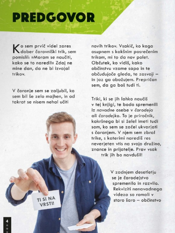 Čarovniški triki s kovanci, kartami in vsakdanjimi predmeti
