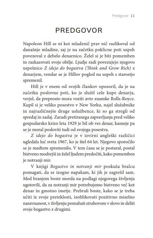 Bogastvo in notranji mir