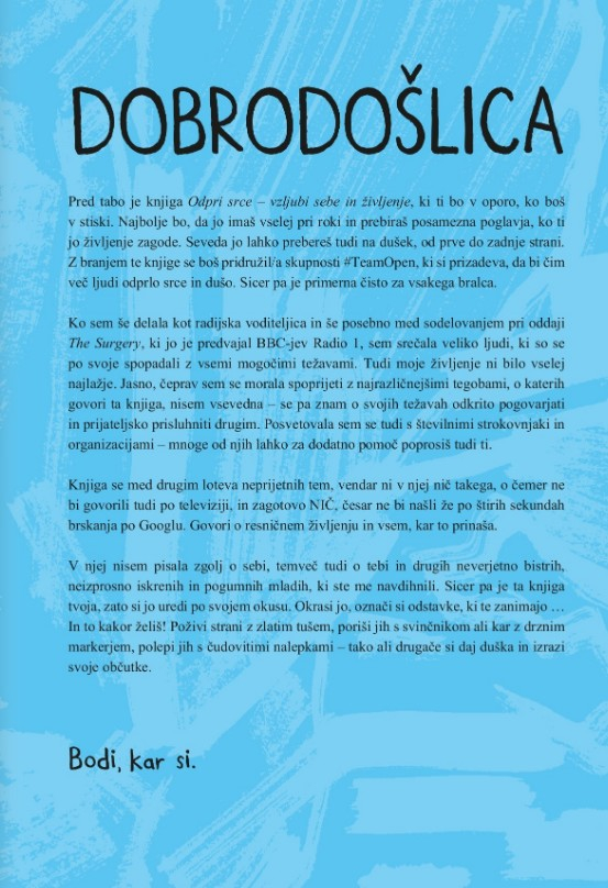 Odpri srce, vzljubi sebe in življenje