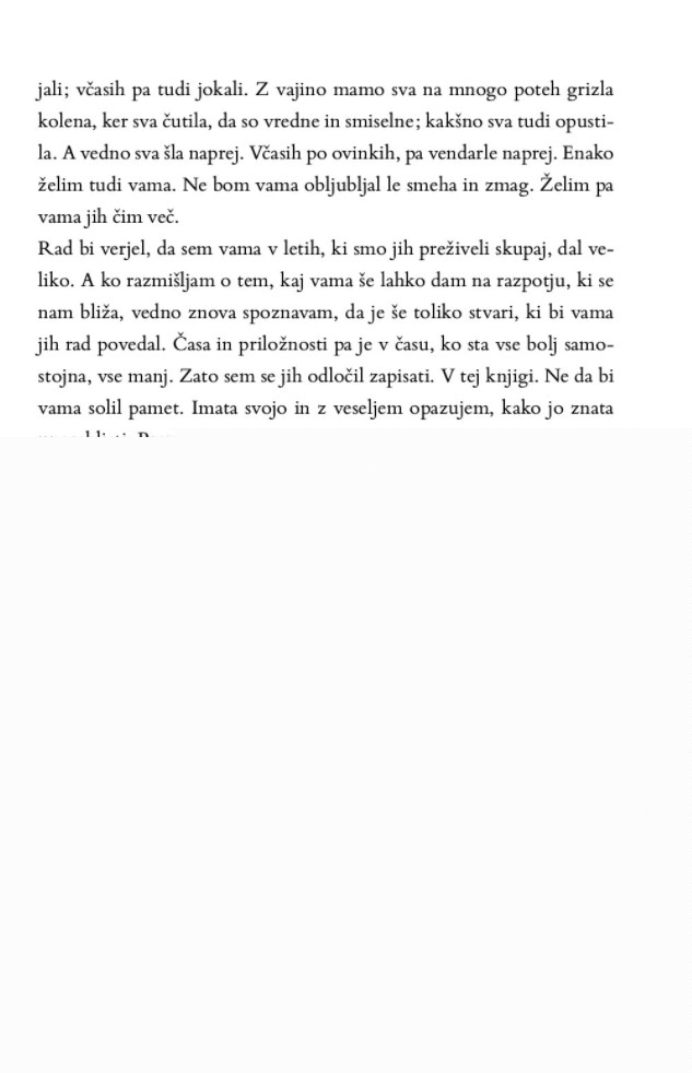 Nekaj ti želim povedati