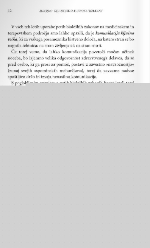 Zbuditi se iz hipnoze "bolezni"