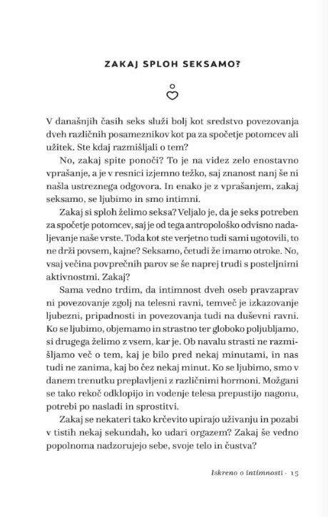 Iskreno o intimnosti